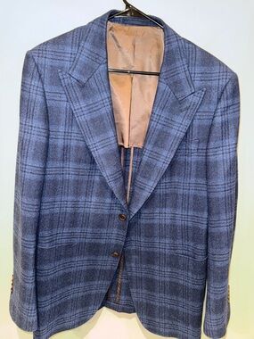 Suitsupply Blue Plaid Sport Coat